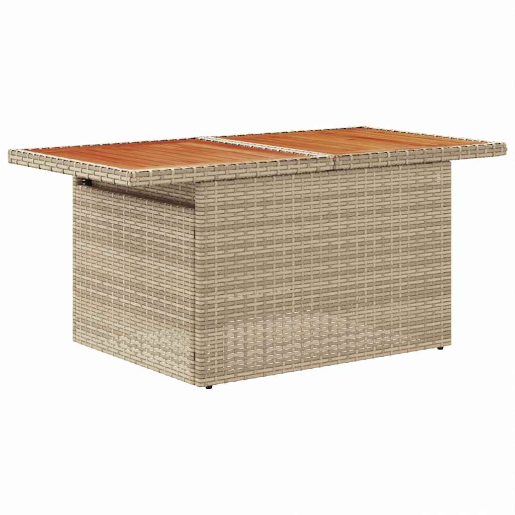Garten Essgruppe mit Kissen Beige und Grau 100 x 55 x 73 cm