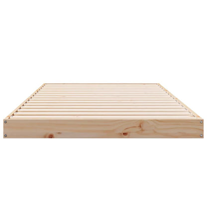 Bodenbettgestell Natur 80 x 210 cm Massivholz Kiefer