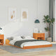 Bettgestell Wachsbraun 135 x 190 cm Massivholz Kiefer