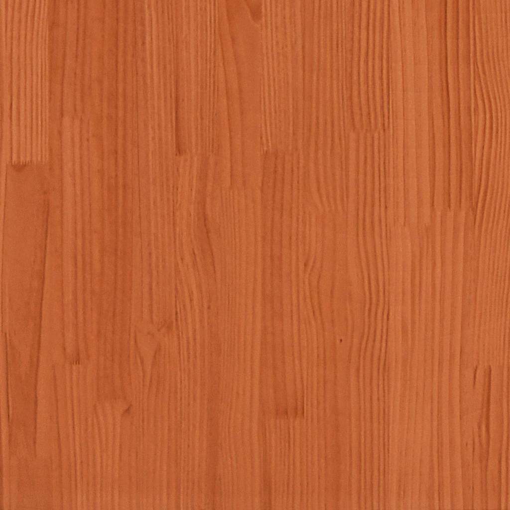 Bettgestell Wachsbraun 135 x 190 cm Massivholz Kiefer