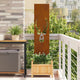 Garten dekoratives Panel Tiermuster Rostig 32 x 140 cm