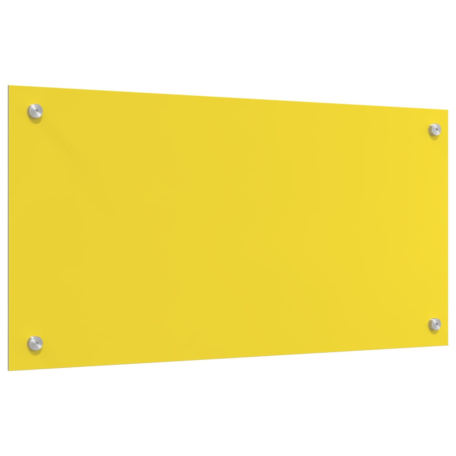Küchenrückwand Gelb 80x40x0,6 cm aus Sicherheitsglas