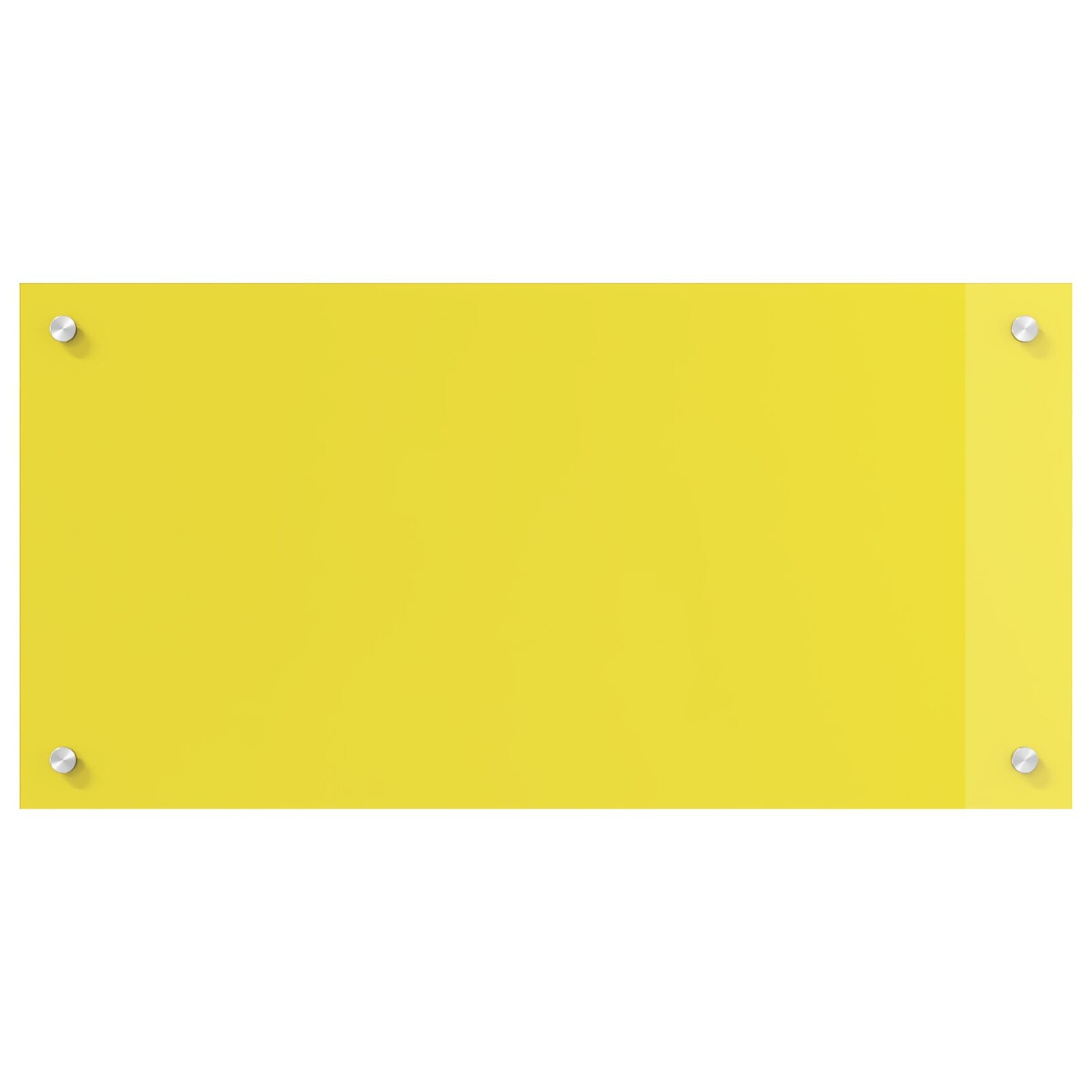 Küchenrückwand Gelb 80x40x0,6 cm aus Sicherheitsglas