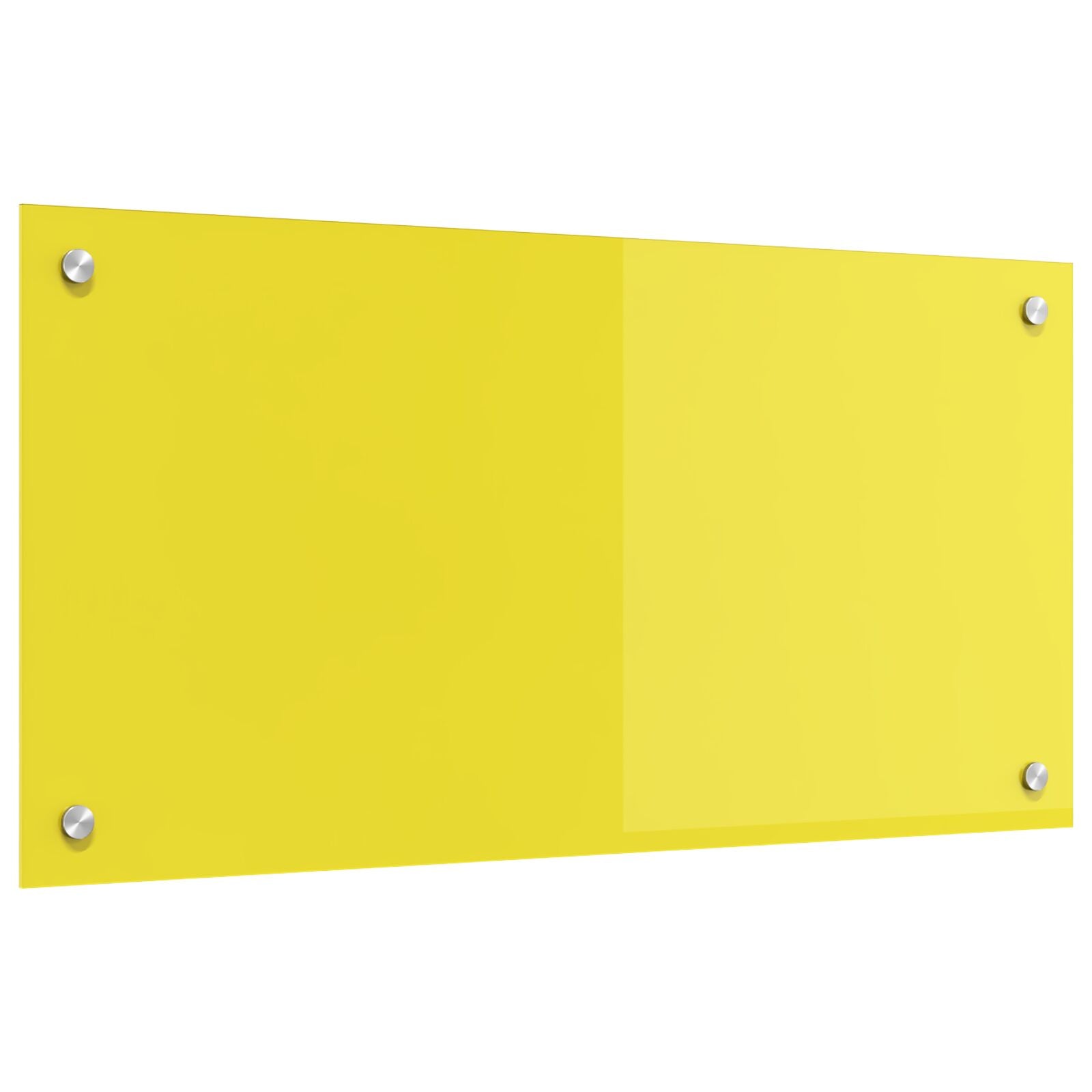 Küchenrückwand Gelb 80x40x0,6 cm aus Sicherheitsglas