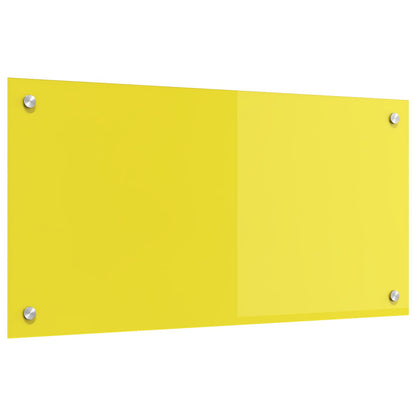 Küchenrückwand Gelb 80x40x0,6 cm aus Sicherheitsglas - Pazzar.ch