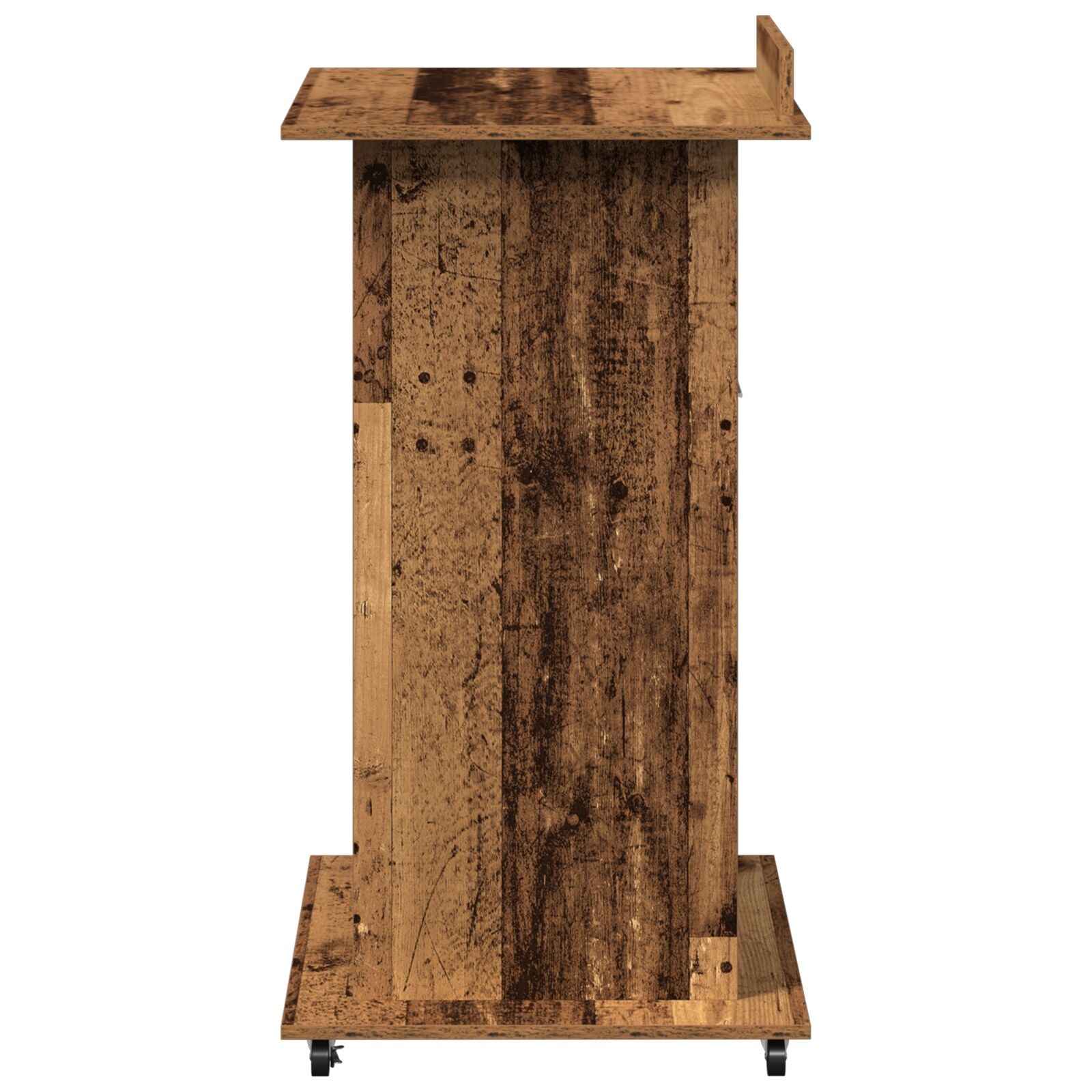 Rednerpult mit Rollen Alte Holzwerkstoff