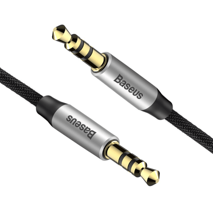 Baseus - (1m) Audio AUX Klinke 3.5mm Kopfhörerstecker Verbindungskabel Yiven Series - Schwarz - Pazzar.ch