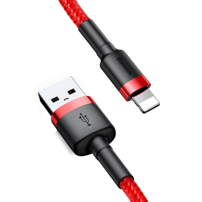 Baseus - (2m) Lightning zu USB-A Ladekabel Datenkabel Cafule Serie - Rot - Pazzar.ch