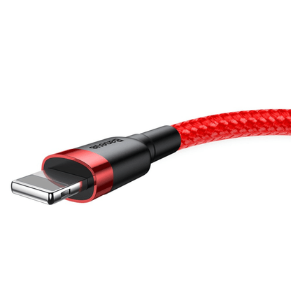 Baseus - (2m) Lightning zu USB-A Ladekabel Datenkabel Cafule Serie - Rot - Pazzar.ch