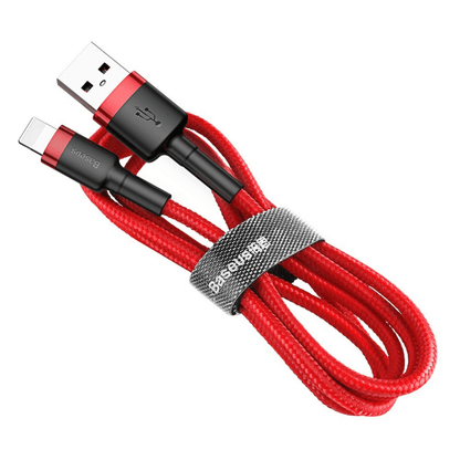 Baseus - (2m) Lightning zu USB-A Ladekabel Datenkabel Cafule Serie - Rot - Pazzar.ch