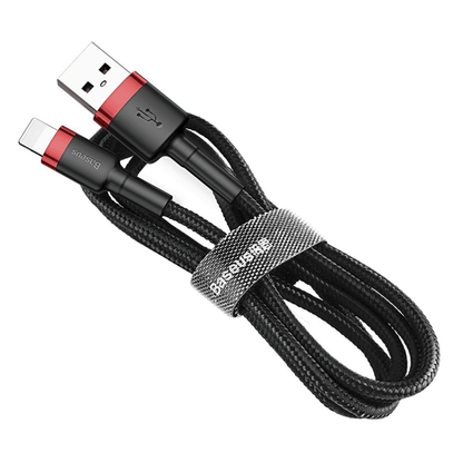 Baseus - (2m) Lightning zu USB-A Ladekabel Datenkabel Cafule Serie - Schwarz - Pazzar.ch