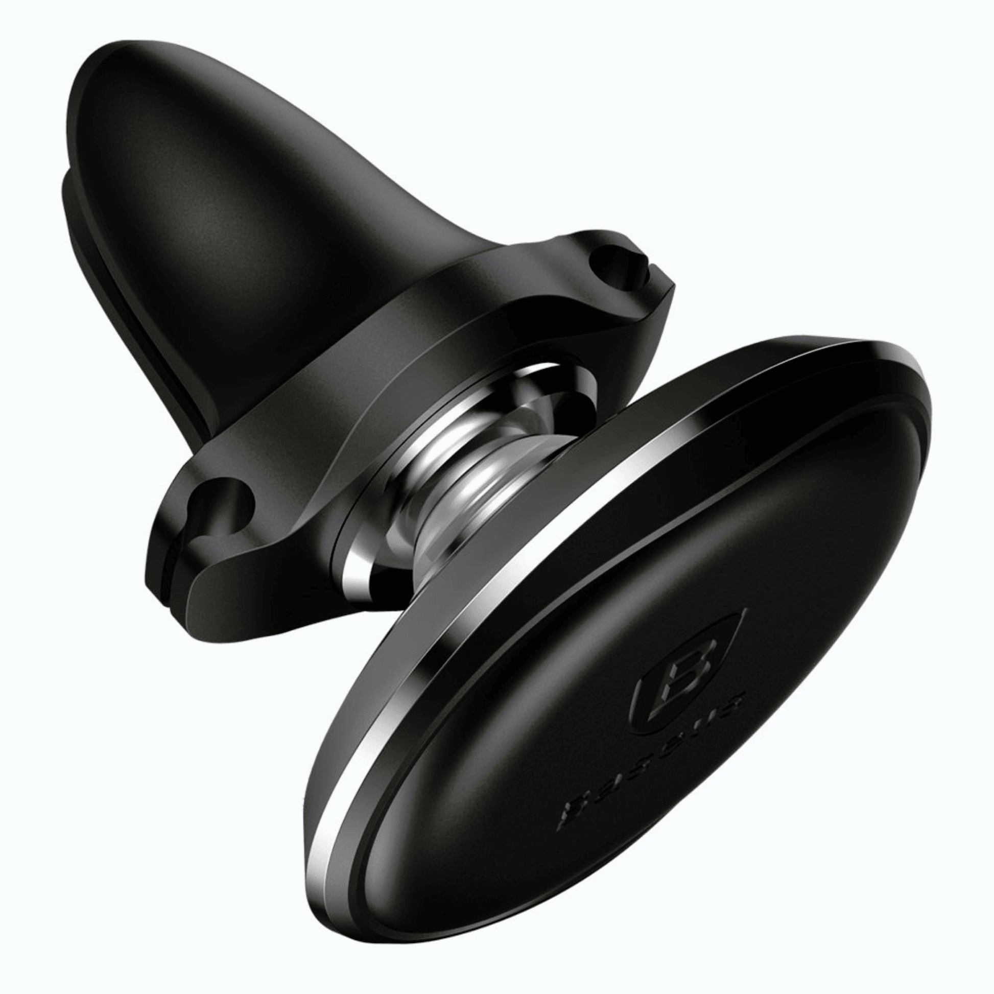 Baseus - Air Vent Mini Auto Alu Halterung Magnet (360 Grad) mit Kabelhalterung - Schwarz