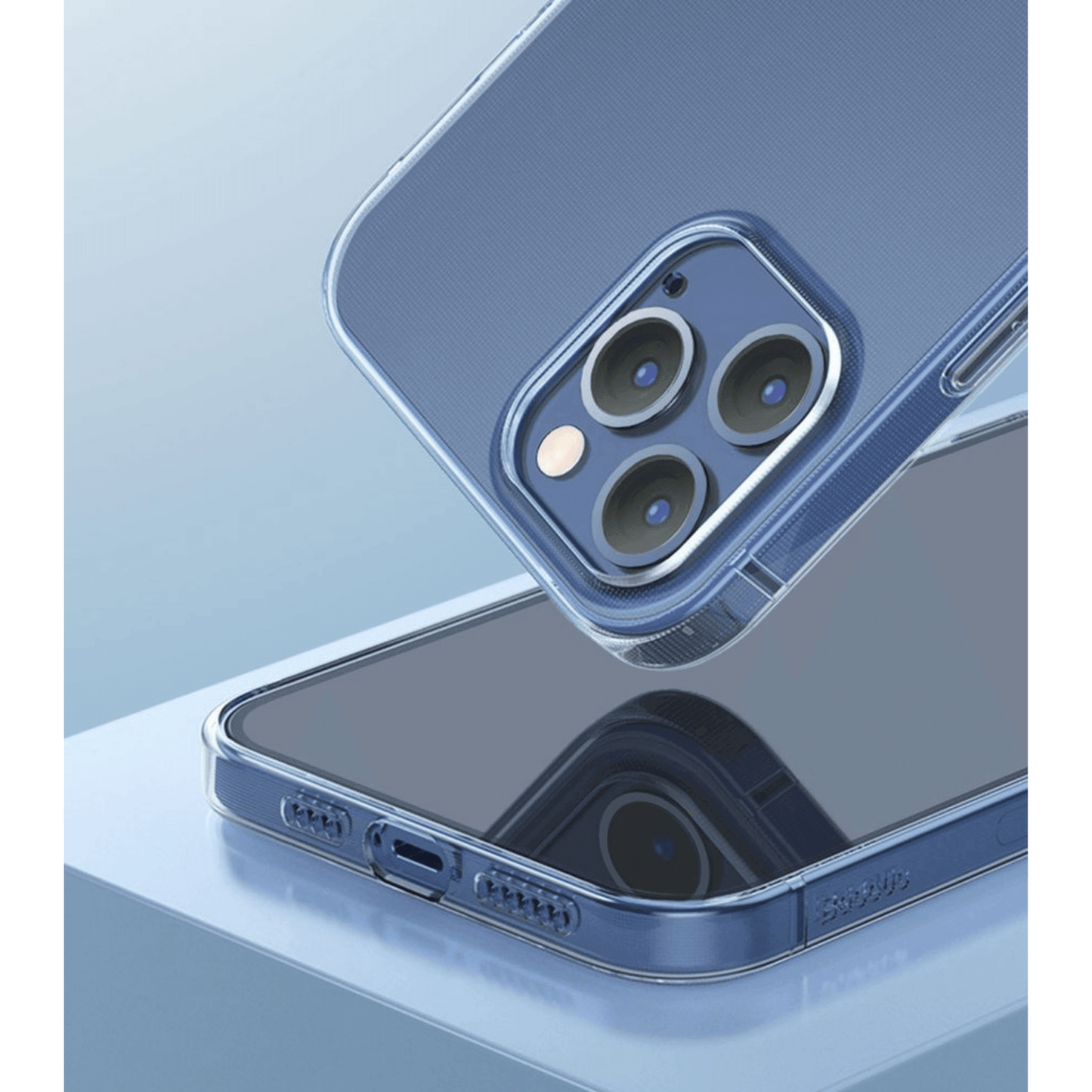 Baseus - iPhone 12 / iPhone 12 Pro Simple Series Case Silikon TPU Schutzhülle - Transparent - Pazzar.ch