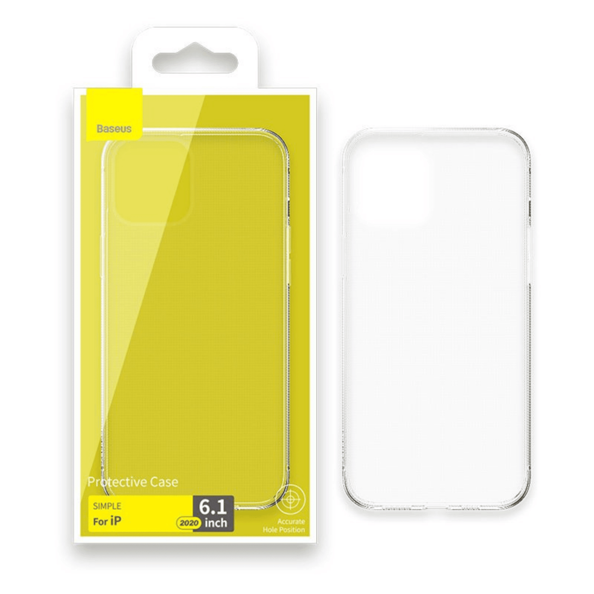 Baseus - iPhone 12 / iPhone 12 Pro Simple Series Case Silikon TPU Schutzhülle - Transparent