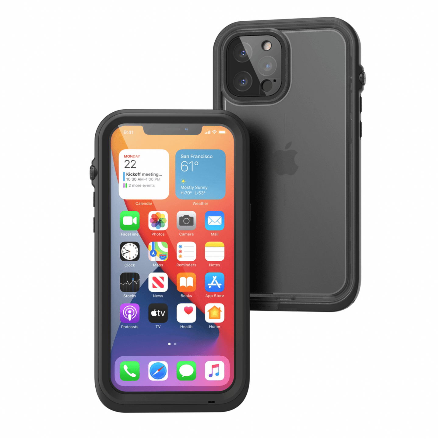 Catalyst - iPhone 12 Pro Max Wasserdichtes (10m) und Schock Resistentes Case (2m) - Stealth Black - Pazzar.ch