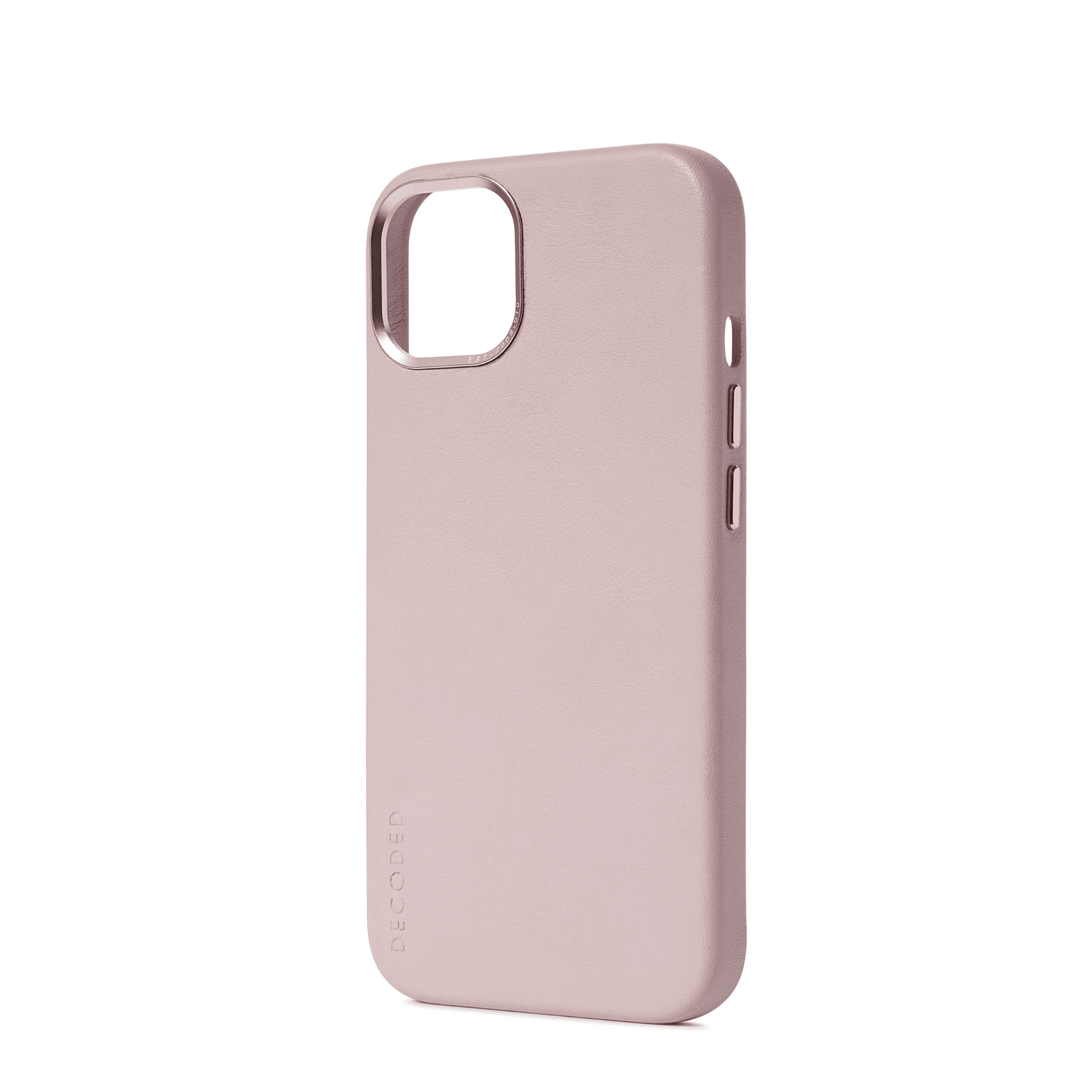 Decoded - iPhone 13 Leder Backcover - Rosa