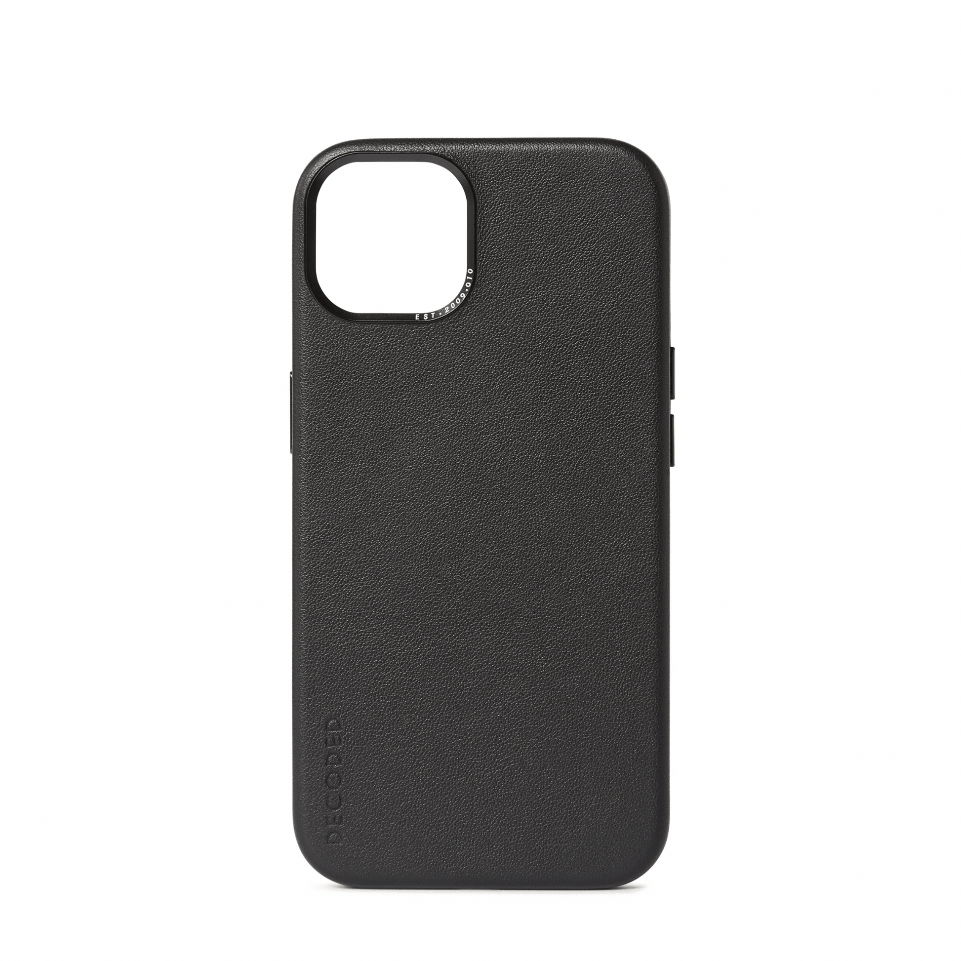 Decoded - iPhone 13 Pro Leder Backcover - Schwarz