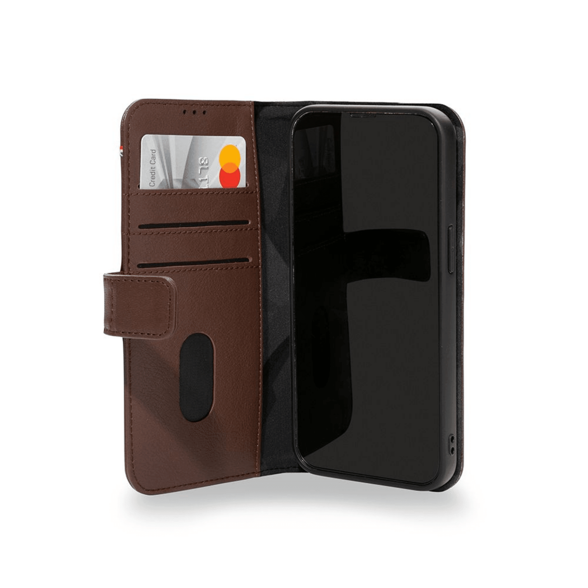 Decoded - iPhone 13 Pro Leder Wallet Detachable Serie - Braun