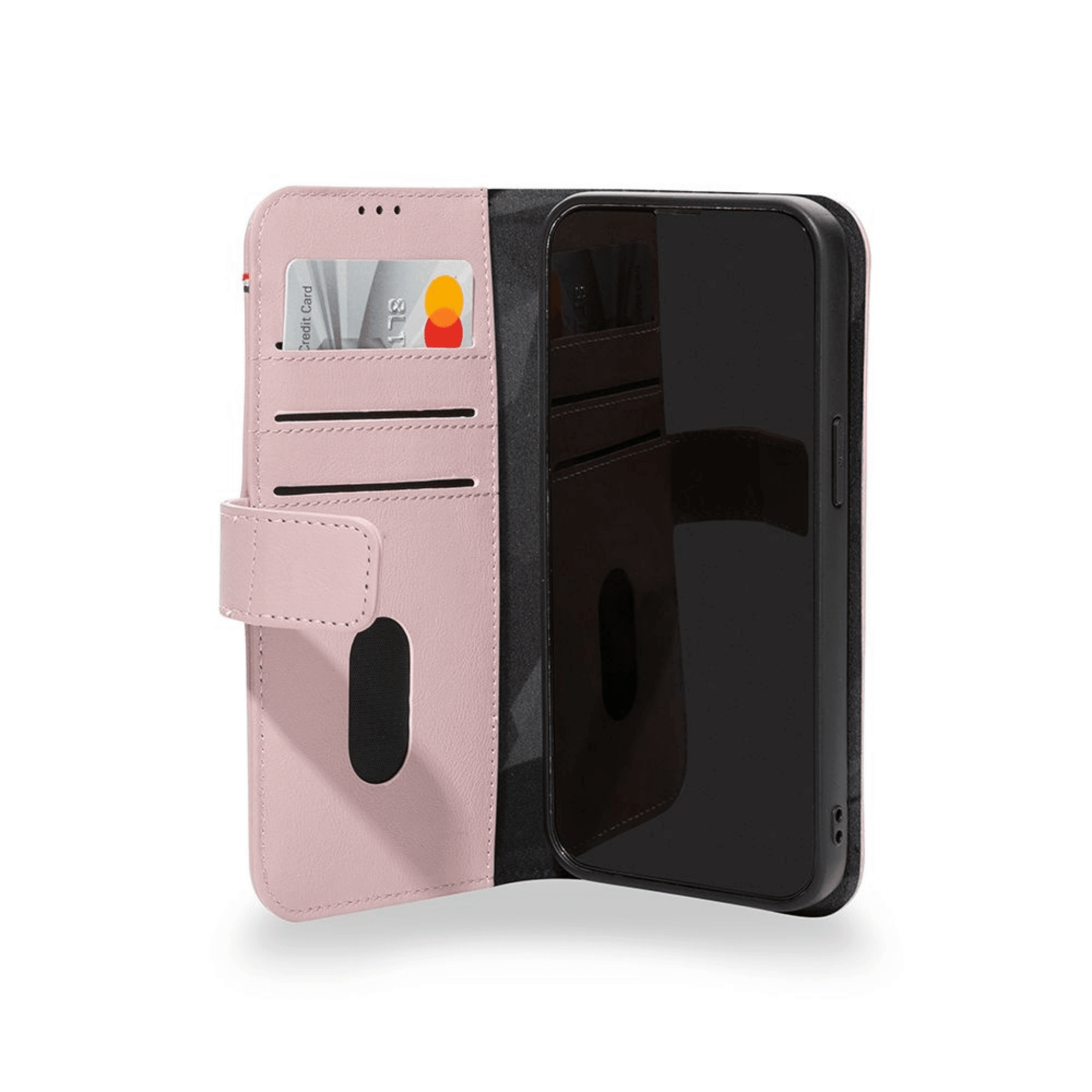 Decoded - iPhone 13 Pro Leder Wallet Detachable Serie - Rosa