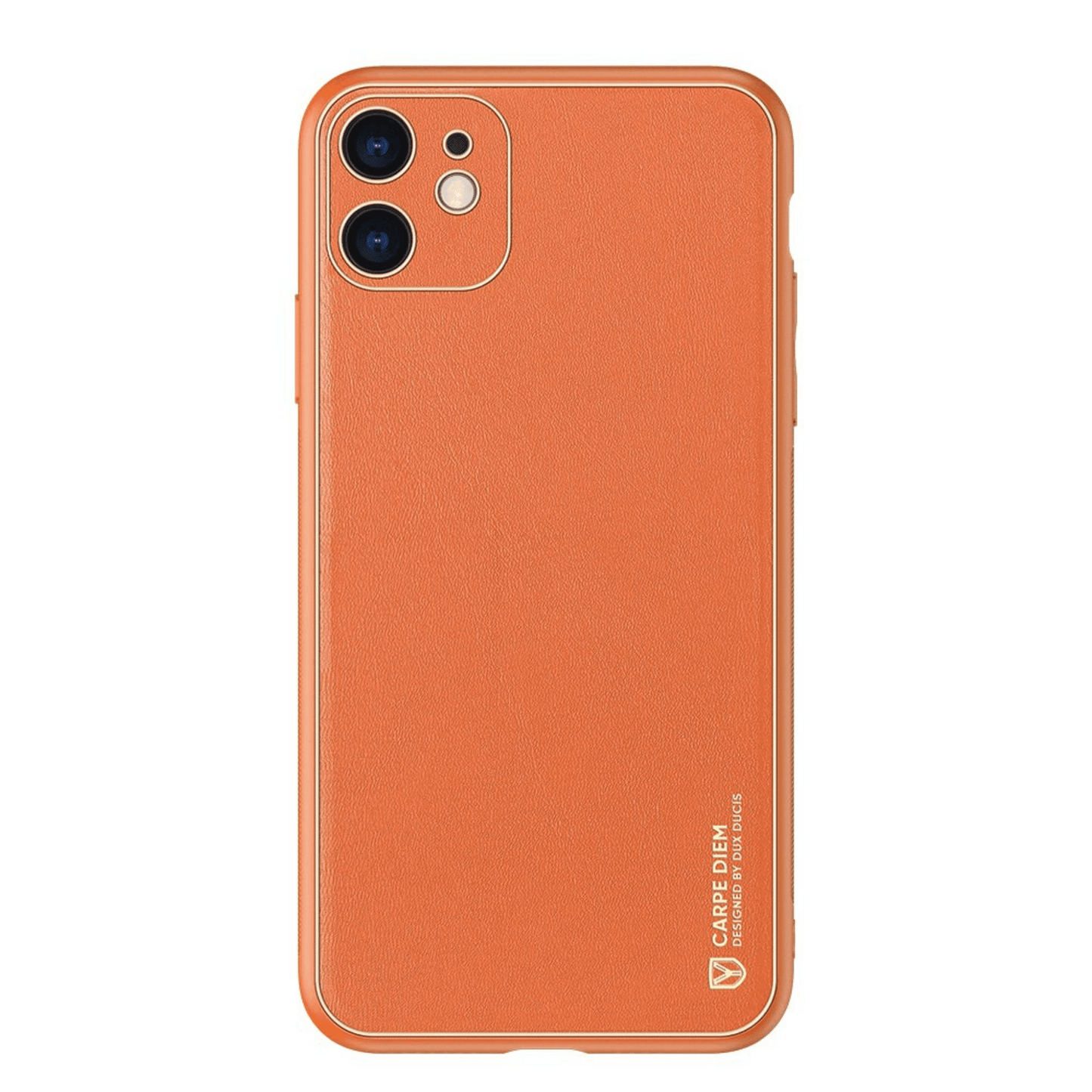 Dux Ducis - iPhone 11 Back Cover Yolo Series PU-Leder Schutzhülle - Orange - Pazzar.ch