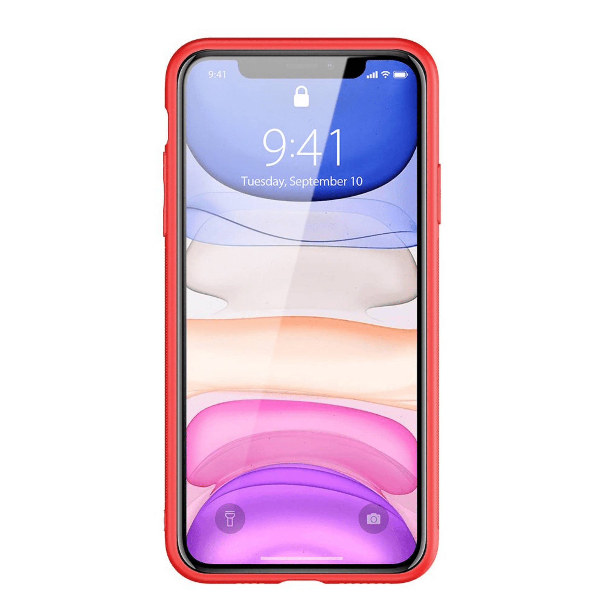 Dux Ducis - iPhone 11 Back Cover Yolo Series PU-Leder Schutzhülle - Rot