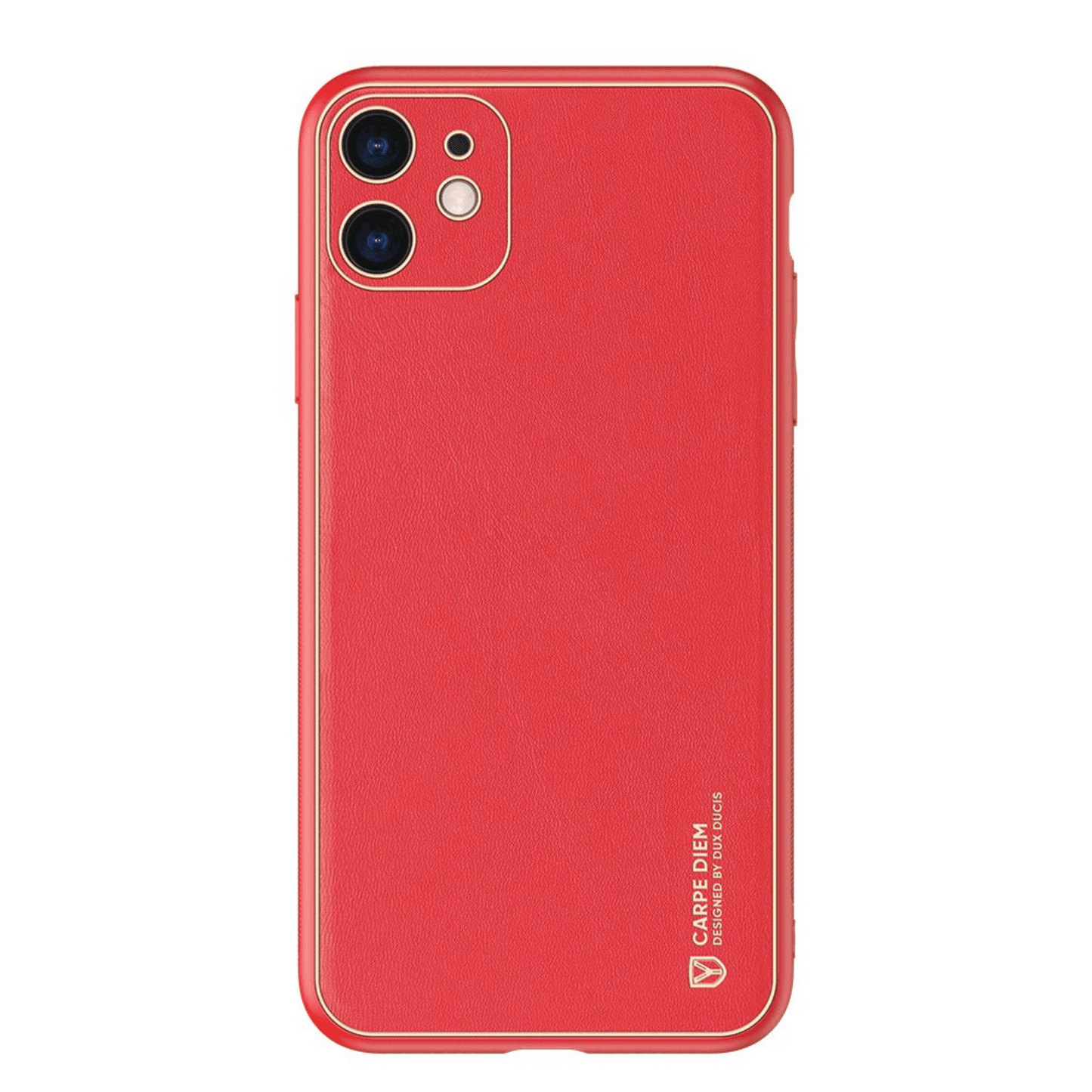 Dux Ducis - iPhone 11 Back Cover Yolo Series PU-Leder Schutzhülle - Rot - Pazzar.ch