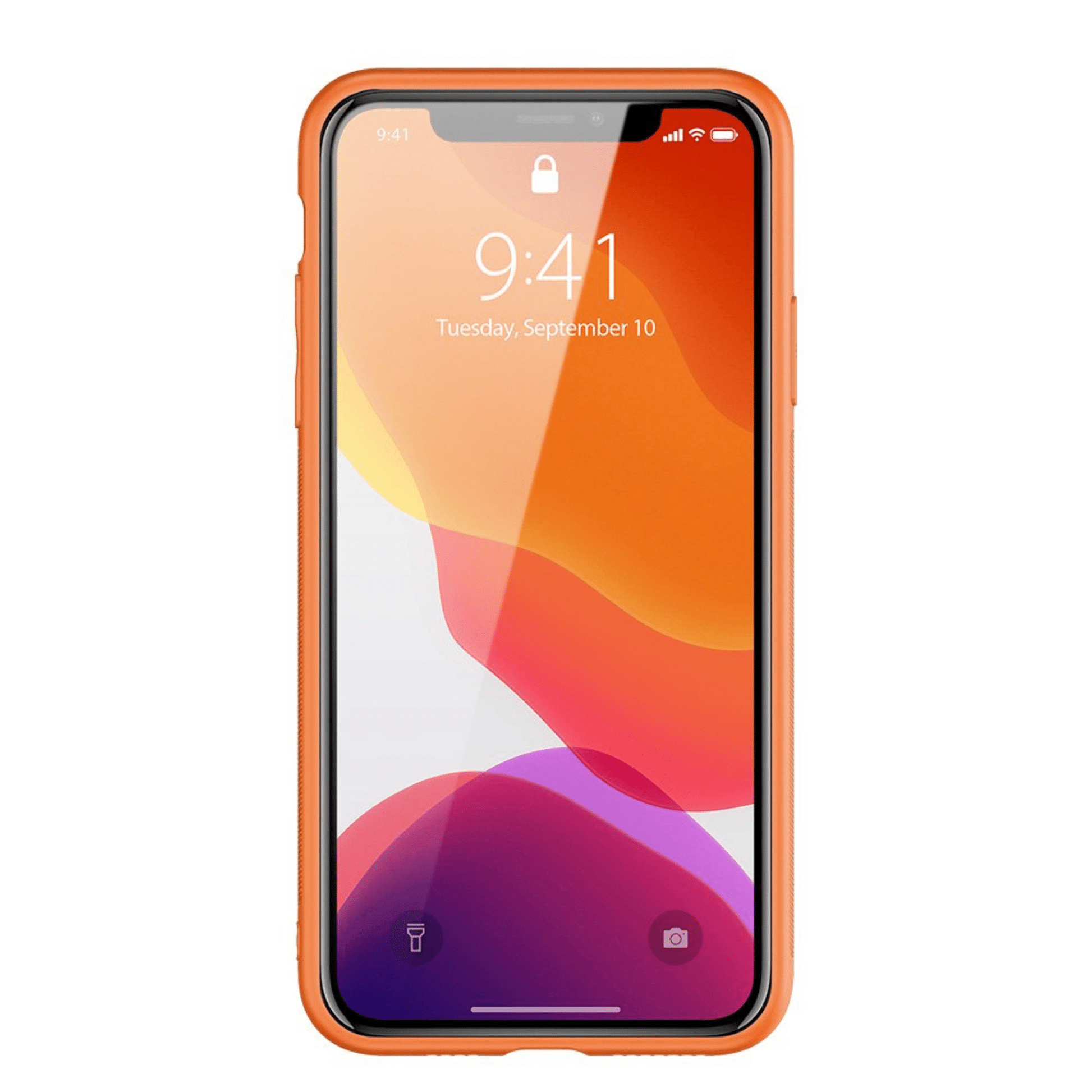 Dux Ducis - iPhone 11 Pro Back Cover Yolo Series PU-Leder Schutzhülle - Orange