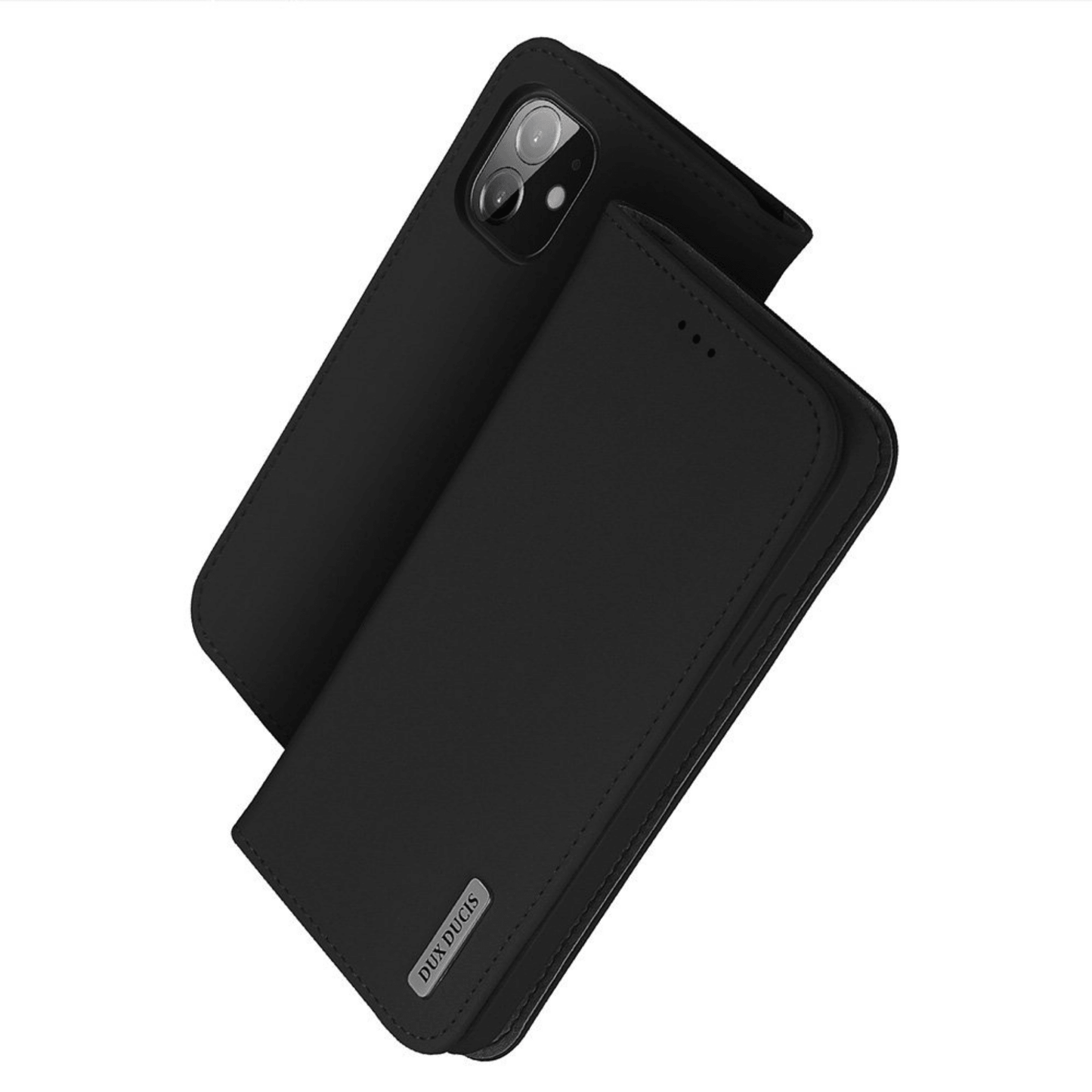 Dux Ducis - iPhone 11 Pro Flip Wallet Schutzhülle Wish Series Echtleder Case - Schwarz - Pazzar.ch