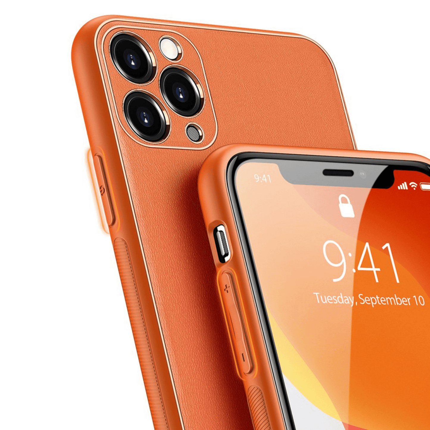 Dux Ducis - iPhone 11 Pro Max Back Cover Yolo Series PU-Leder Schutzhülle - Orange - Pazzar.ch