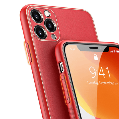 Dux Ducis - iPhone 11 Pro Max Back Cover Yolo Series PU-Leder Schutzhülle - Rot - Pazzar.ch