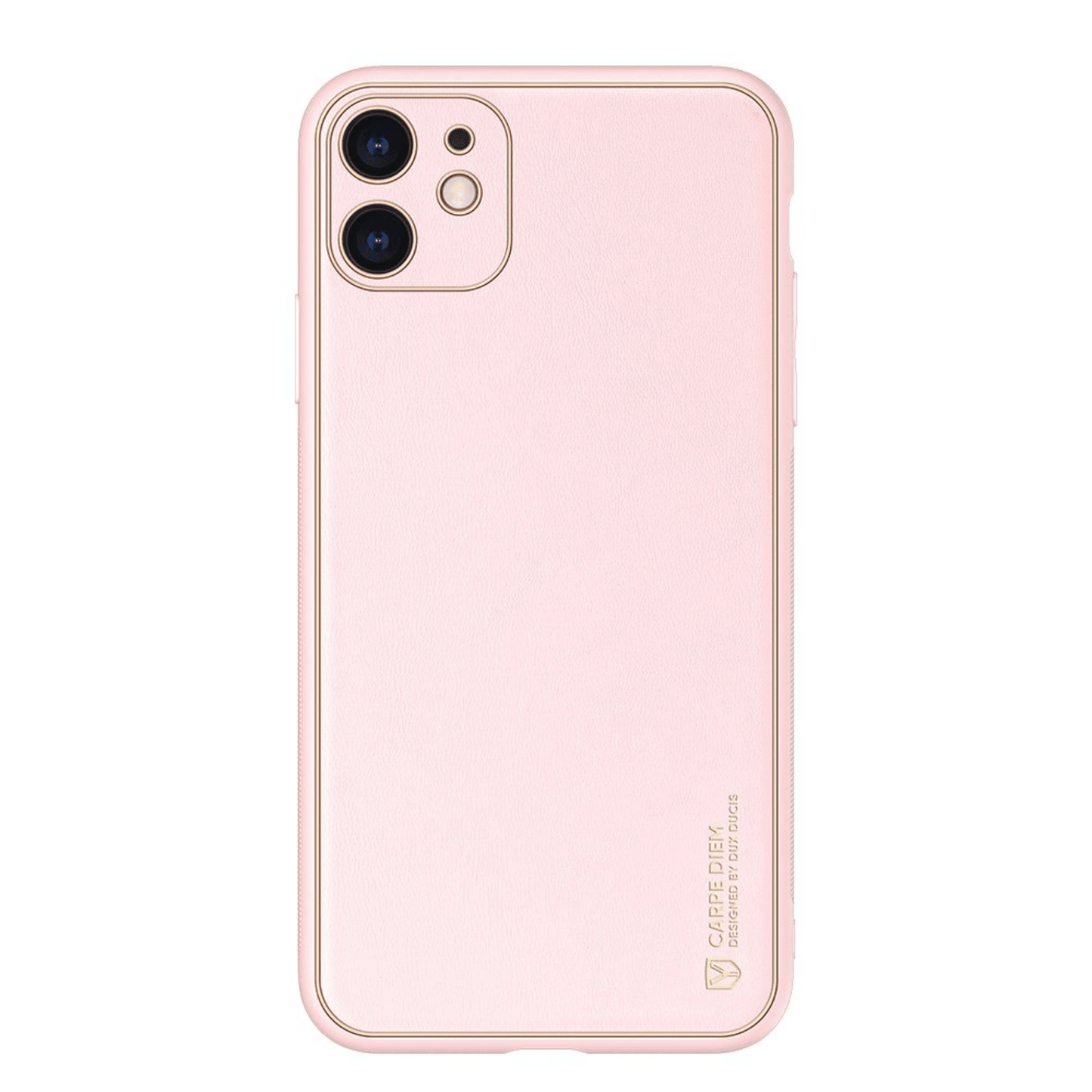 Dux Ducis - iPhone 12 Back Cover Yolo Series PU-Leder Schutzhülle - Pink - Pazzar.ch