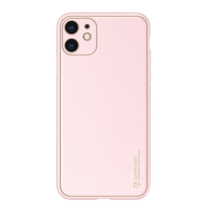 Dux Ducis - iPhone 12 Mini Back Cover Yolo Series PU-Leder Schutzhülle - Pink - Pazzar.ch