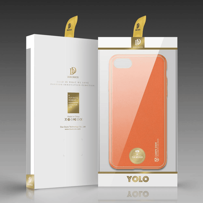 Dux Ducis - iPhone SE (2020) / iPhone 8 / iPhone 7 Back Cover Yolo Series PU-Leder Schutzhülle - Orange - Pazzar.ch