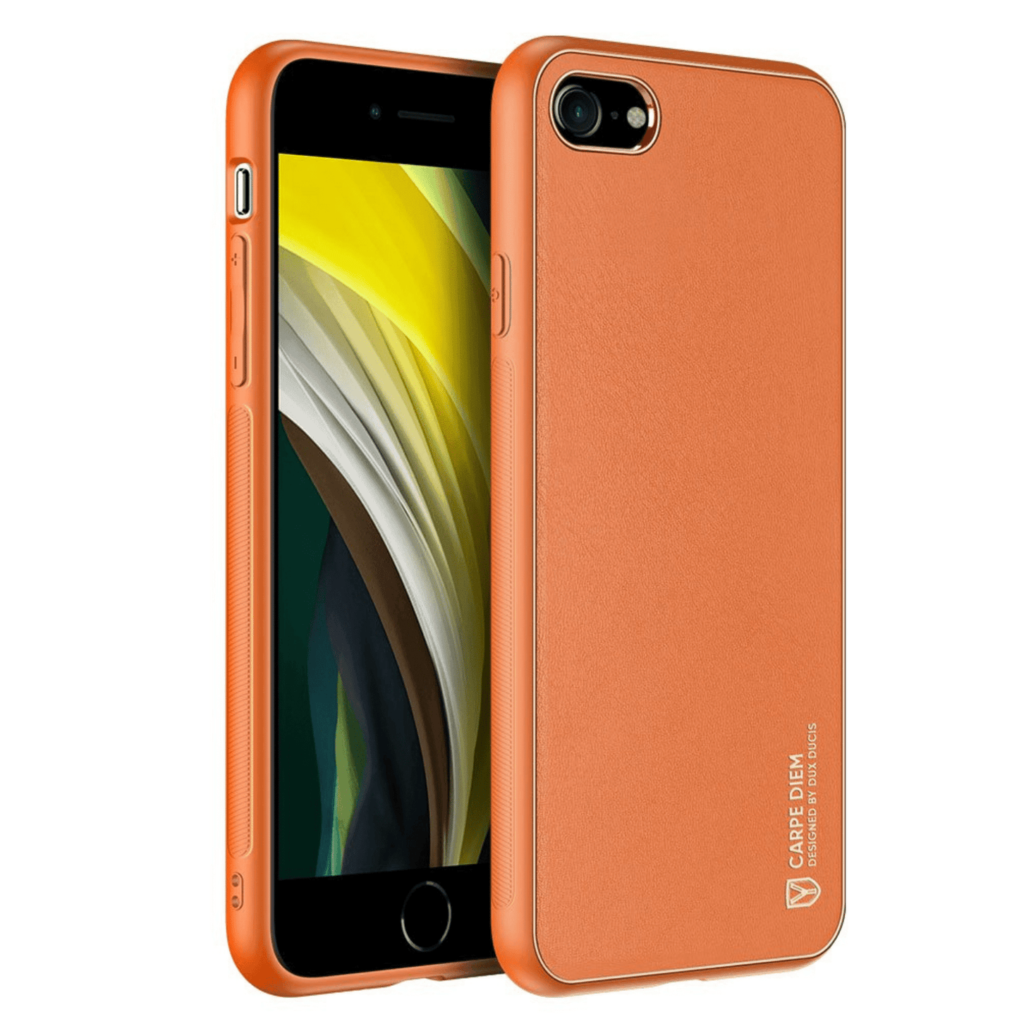 Dux Ducis - iPhone SE (2020) / iPhone 8 / iPhone 7 Back Cover Yolo Series PU-Leder Schutzhülle - Orange - Pazzar.ch