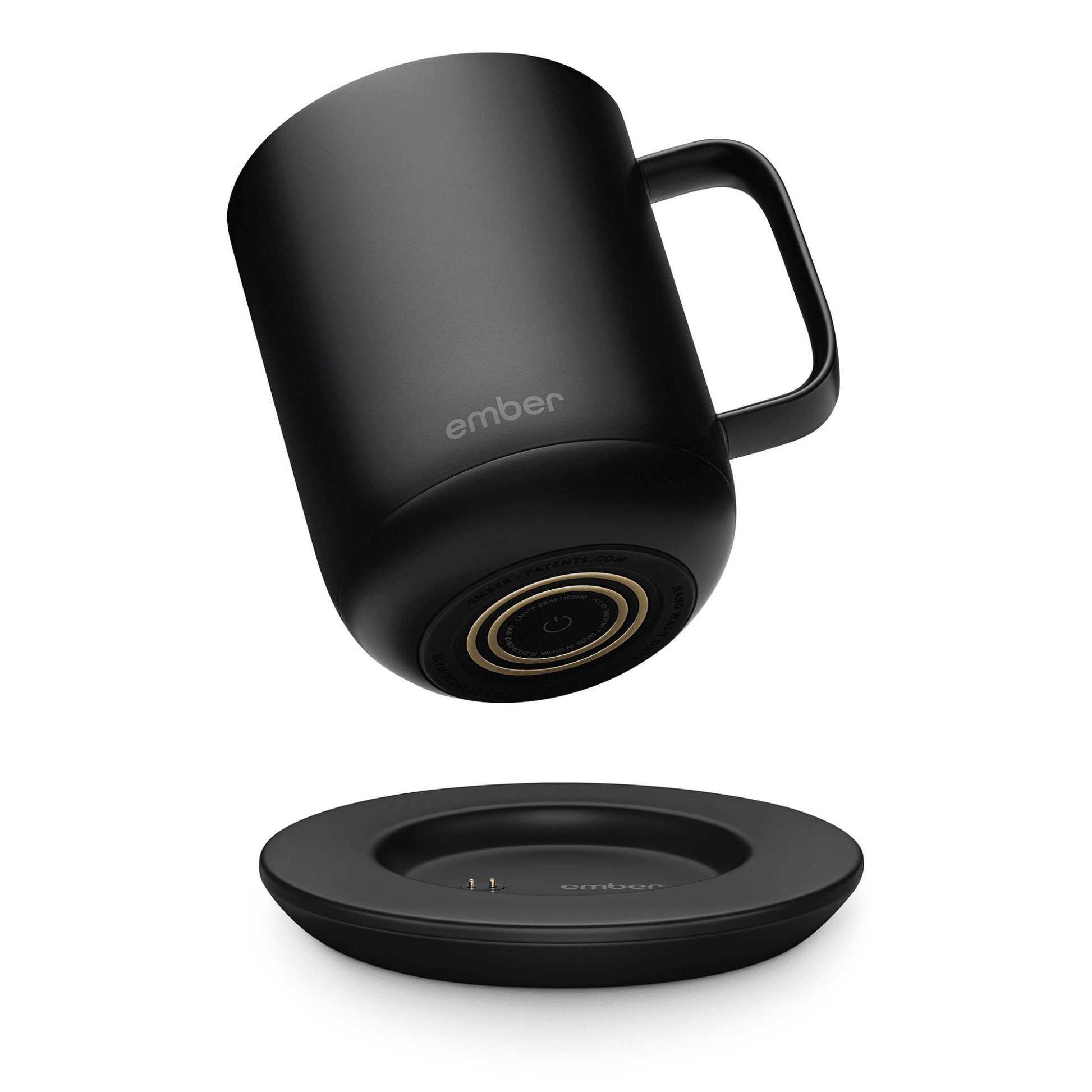 Ember - Hochwertige Keramiktasse mit Temperaturregelung (295 ml) - Matt Black