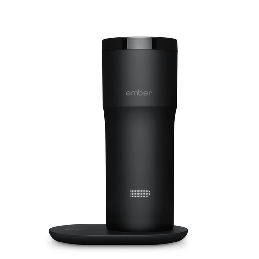 Ember - Hochwertige Keramik Thermotasse mit Temperaturregelung (355 ml) - Matt Black - Pazzar.ch