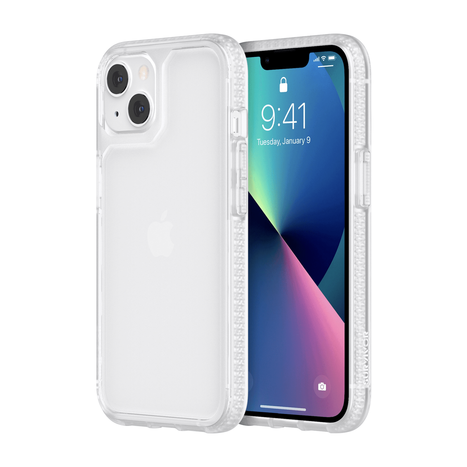 Griffin - iPhone 13 TPU Schutzhülle Survivor Strong Serie - Transparent