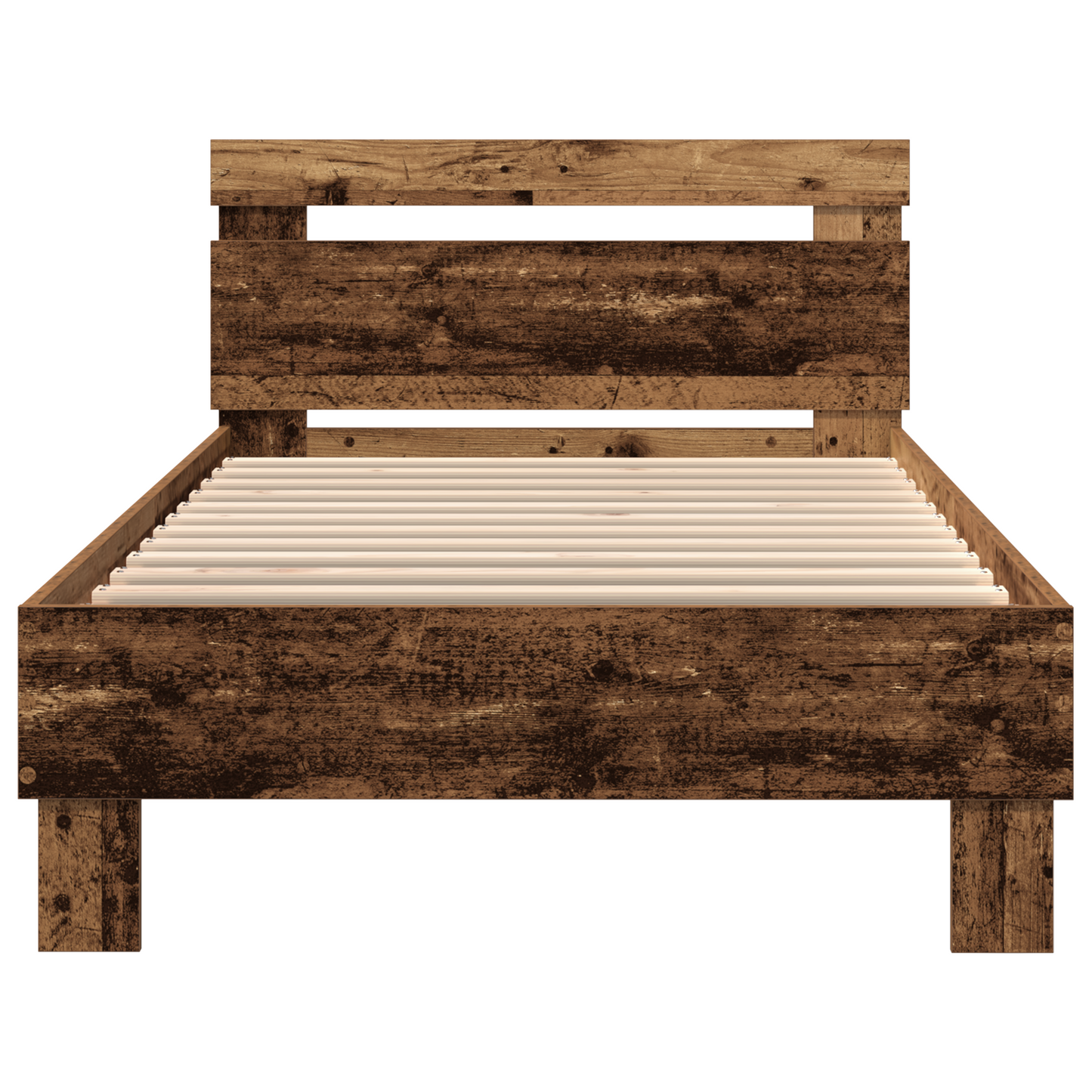 Bettgestell mit Kopfteil Altholz 90 x 200 cm Holzwerkstoff