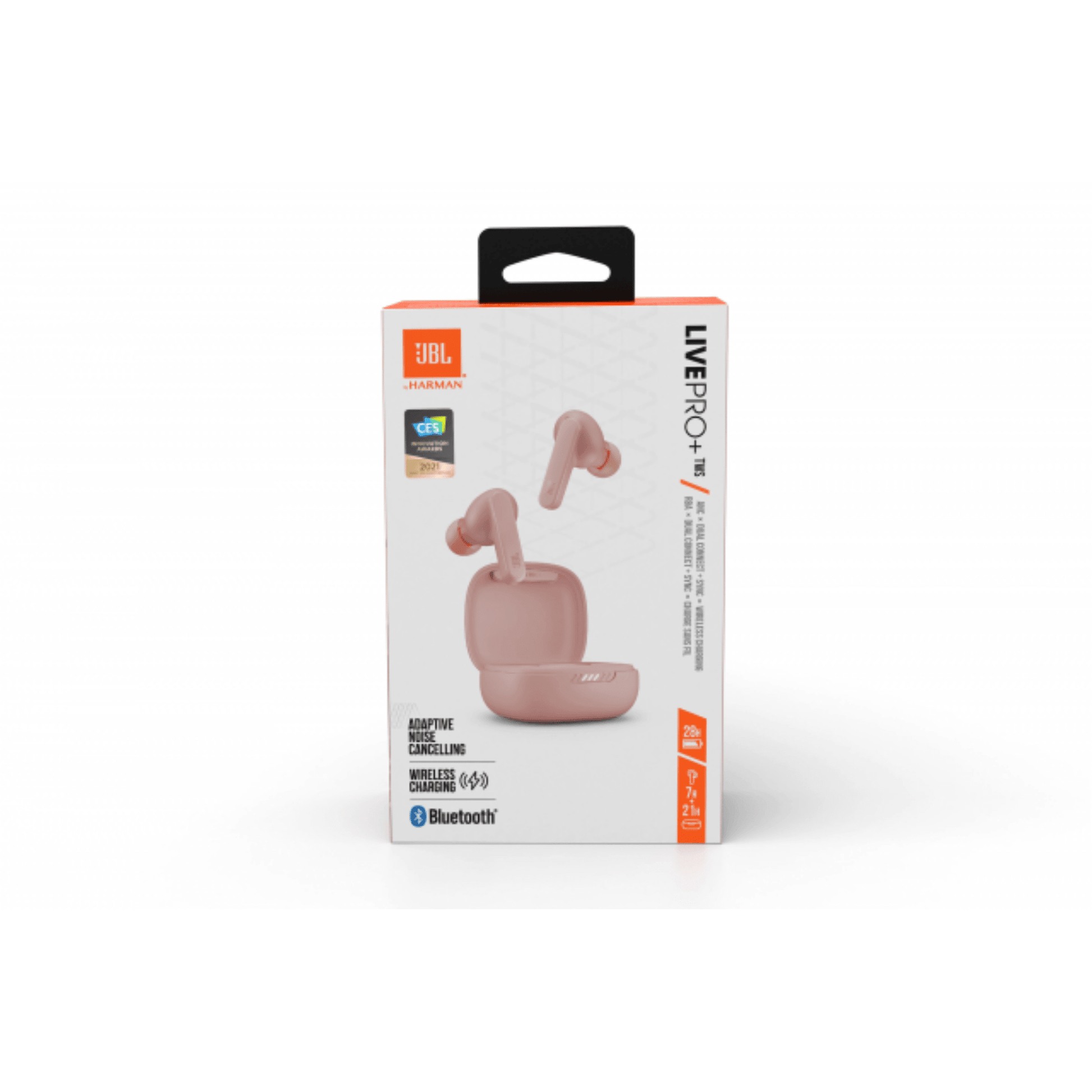 JBL - Live Pro+ True Wireless In-Ear Kopfhörer mit adaptiven Noise-Cancelling & JBL Pro Sound - Rosa