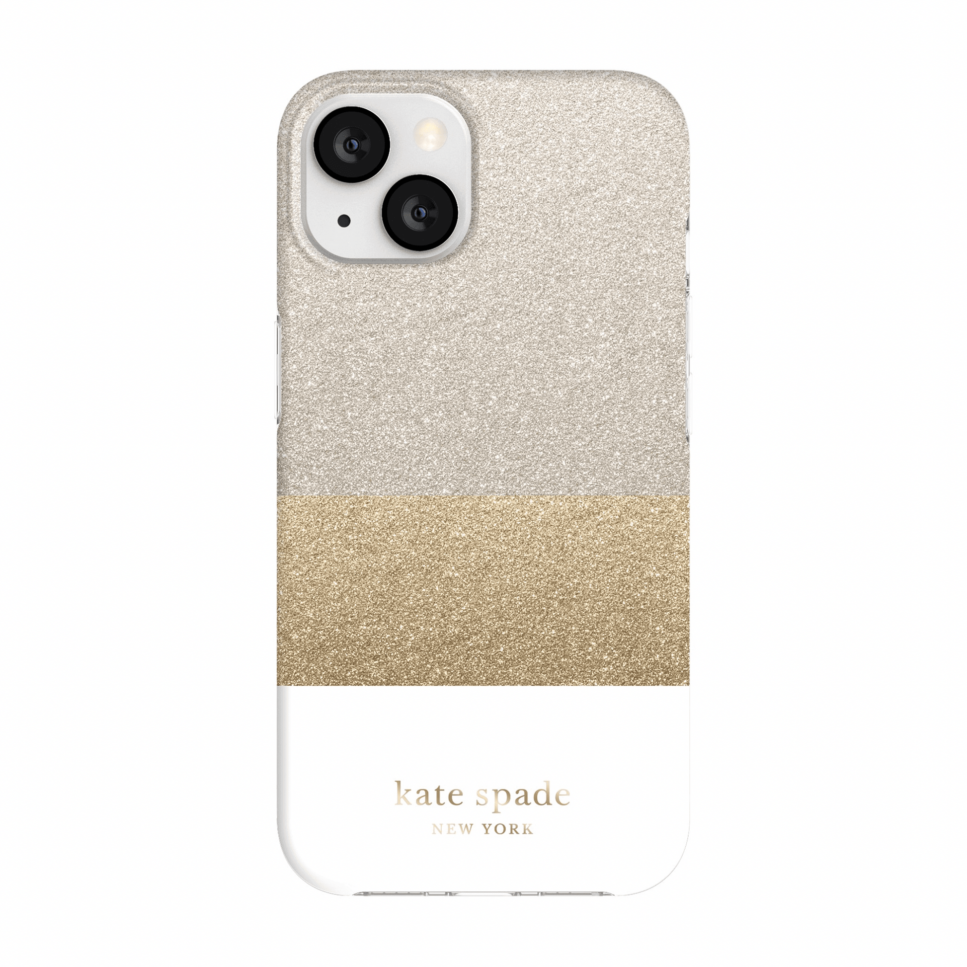 Kate Spade - iPhone 13 Hardcase - Gold / Weiss