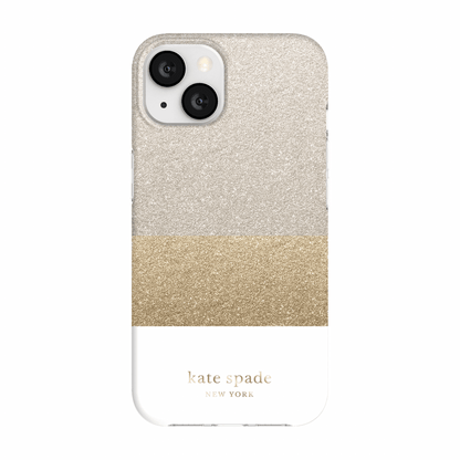 Kate Spade - iPhone 13 Hardcase - Gold / Weiss - Pazzar.ch