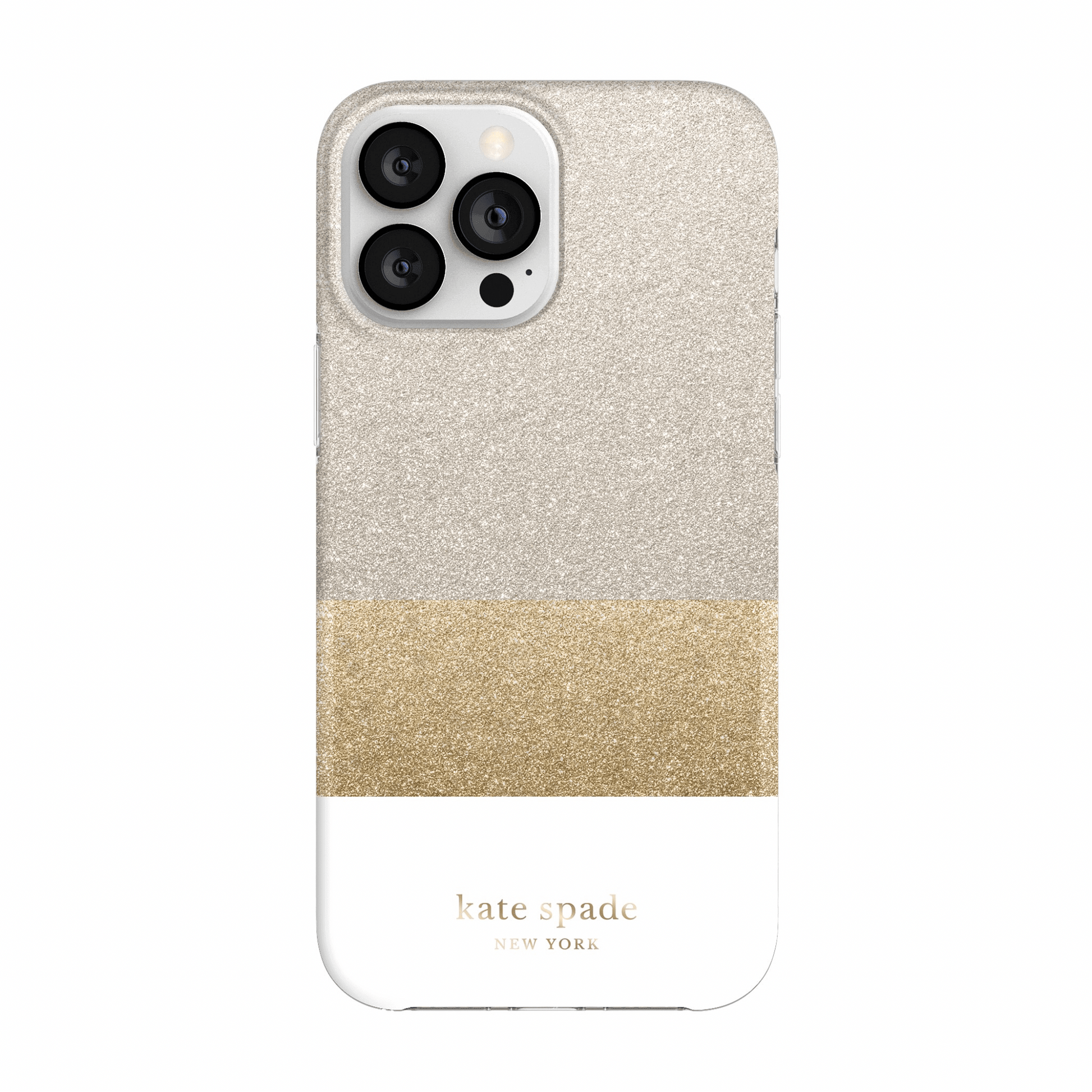 Kate Spade - iPhone 13 Pro Hardcase - Gold / Weiss