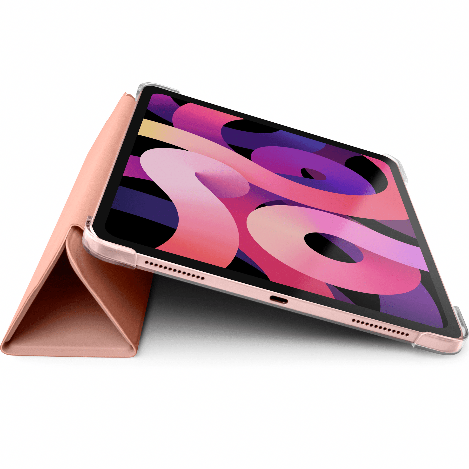 LAUT - iPad Air 10.9" (2020) hochwertige Schutzhülle mit Stand- und Sleep-/Wakefunktion sowie Apple Pencil Abteil - Rosegold