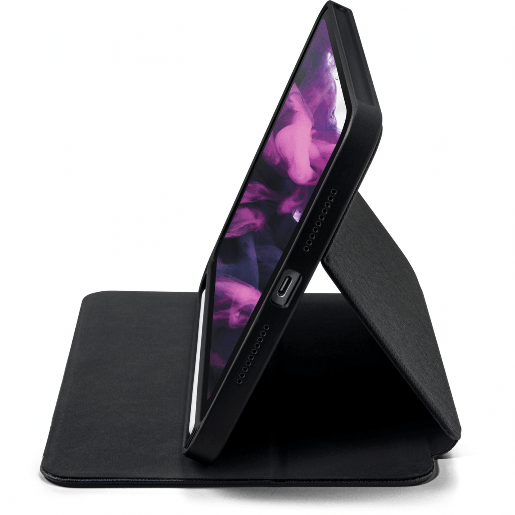 LAUT - iPad Mini 6 (2021) hochwertige Schutzhülle mit Standfunktion sowie cleverem Abteil für Apple Pencil - Schwarz