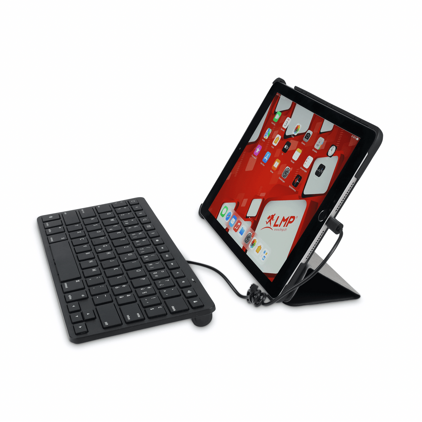 LMP - Lightning Tastatur für alle iPad, iPhone & iPods - Schwarz - Pazzar.ch