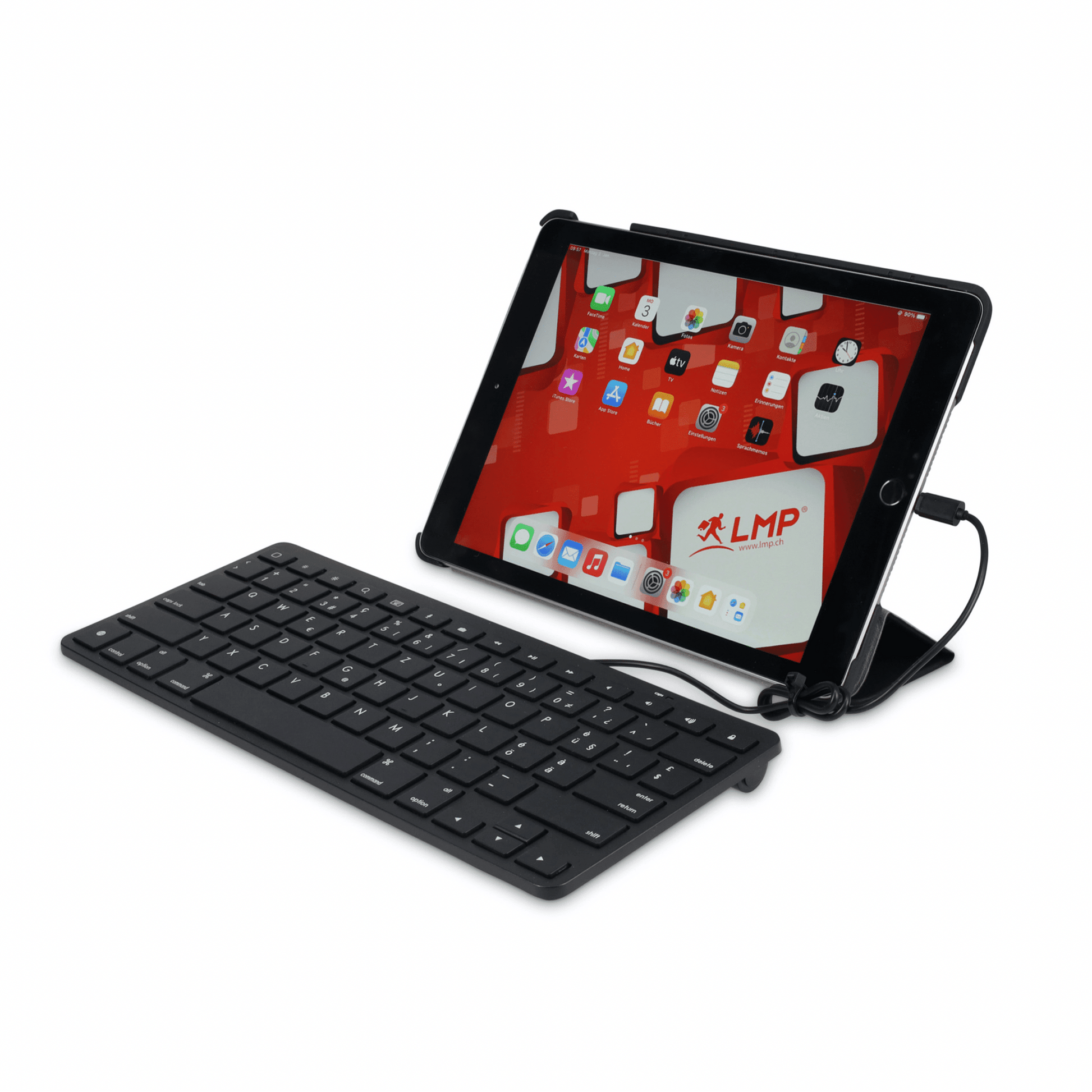 LMP - Lightning Tastatur für alle iPad, iPhone & iPods - Schwarz