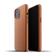 Mujjo - iPhone 12 / iPhone 12 Pro Full Leather Case - Braun