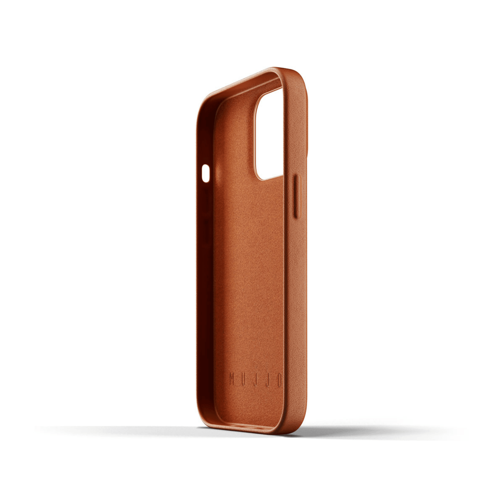 Mujjo - iPhone 13 Pro Full Leather Case - Braun