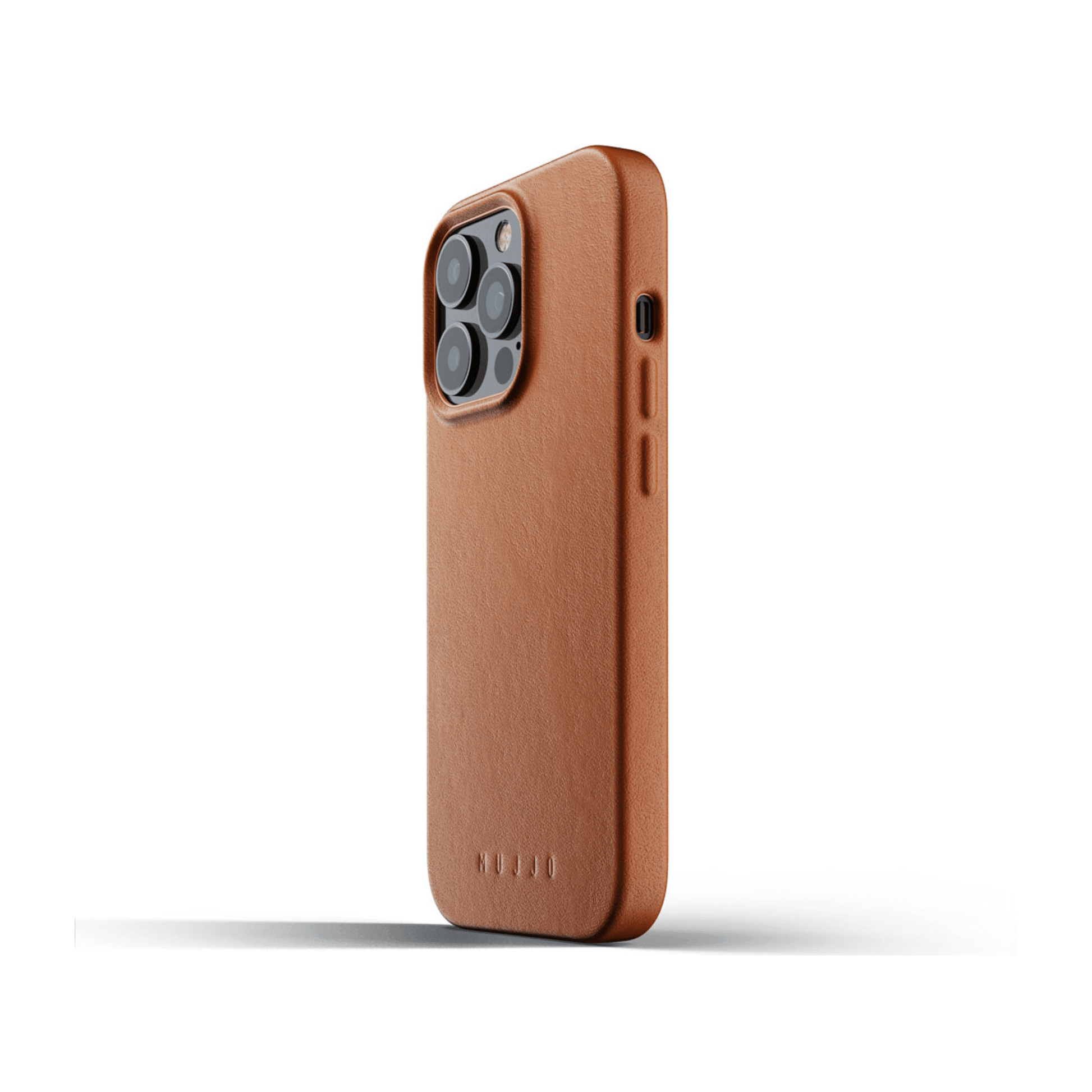 Mujjo - iPhone 13 Pro Full Leather Case - Braun