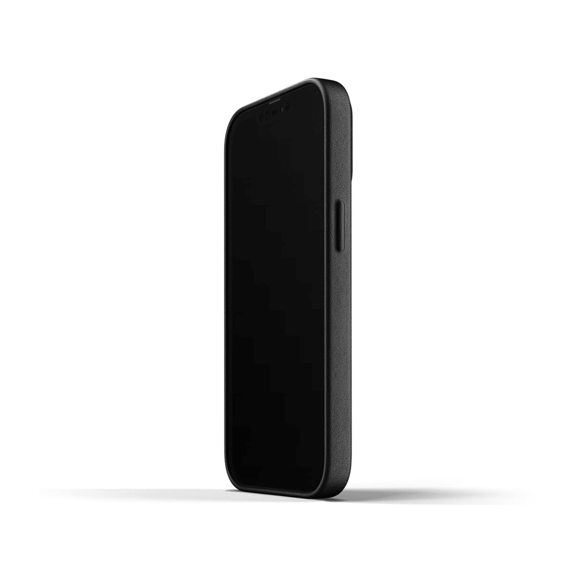 Mujjo - iPhone 13 Pro Full Leather Case - Schwarz